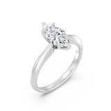 1ct Solitaire Ring Plain Band