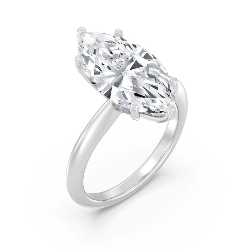 5ct Solitaire Ring Plain Band [1]