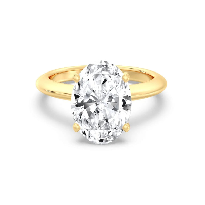 5ct Solitaire Ring Plain Band [1]