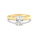 1ct Solitaire Ring Plain Band [1]