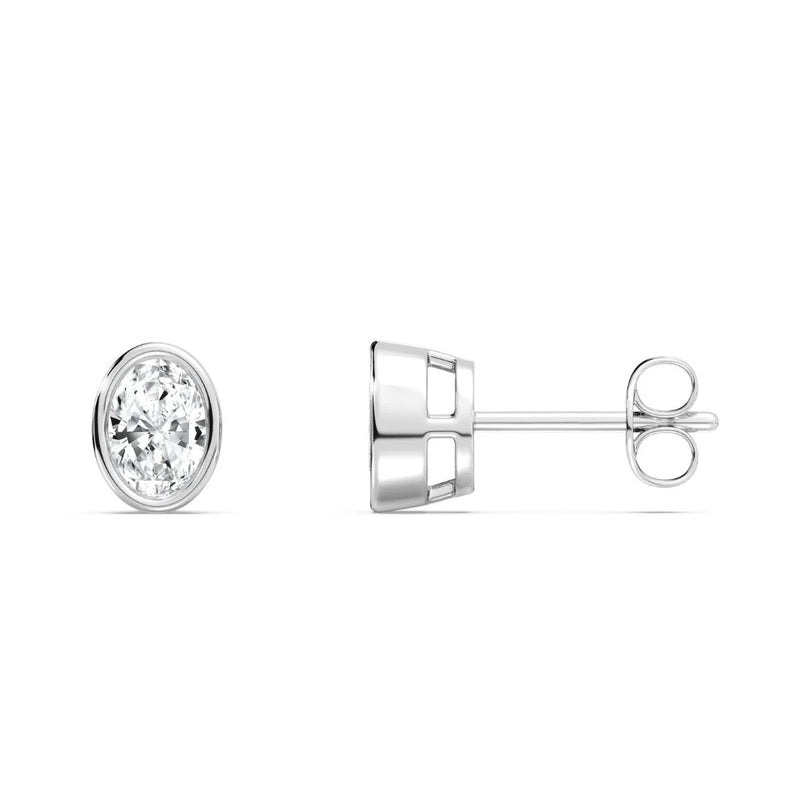 0.50+0.50 ct Bezel Studs