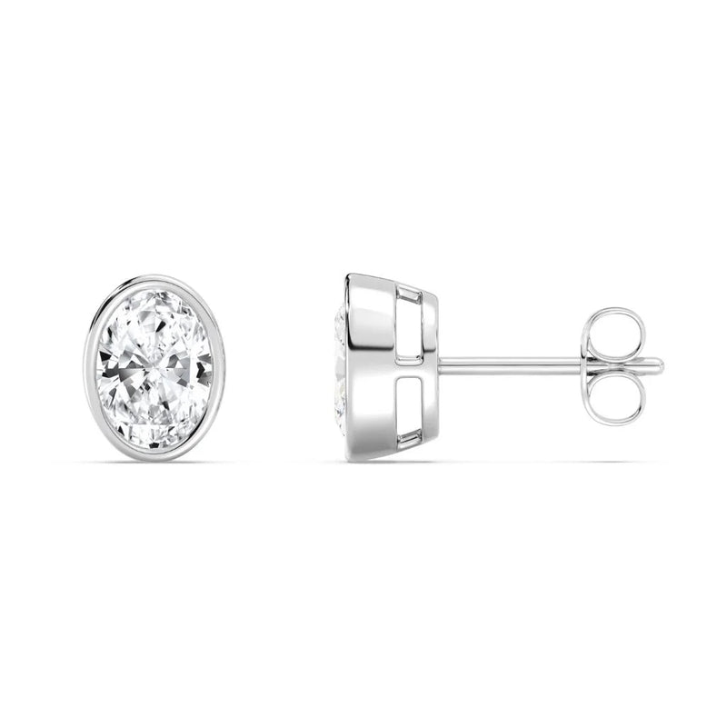 1+1ct Bezel Studs