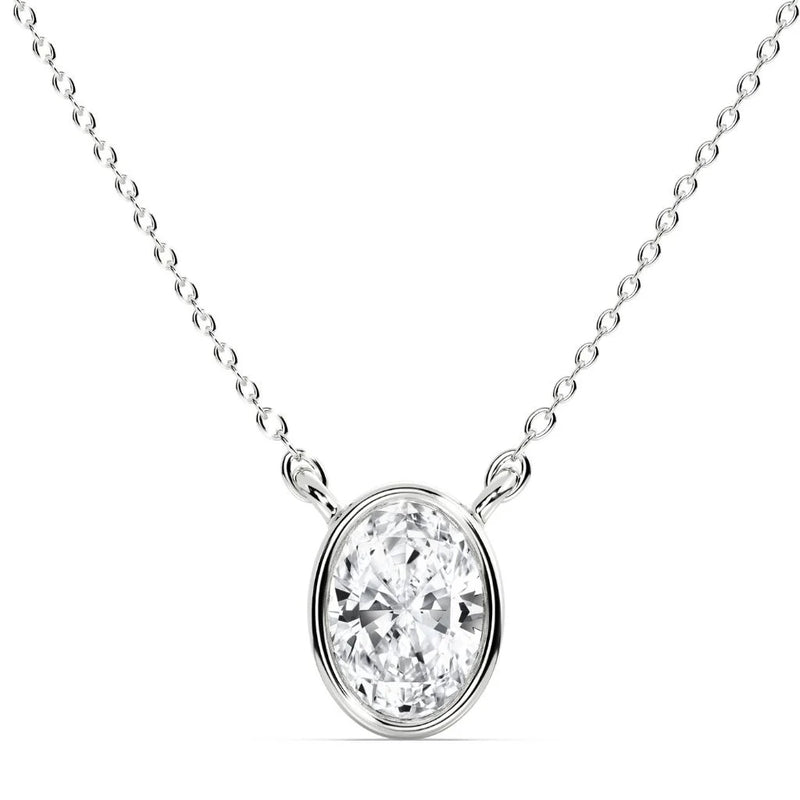 1ct Bezel Round Pendant