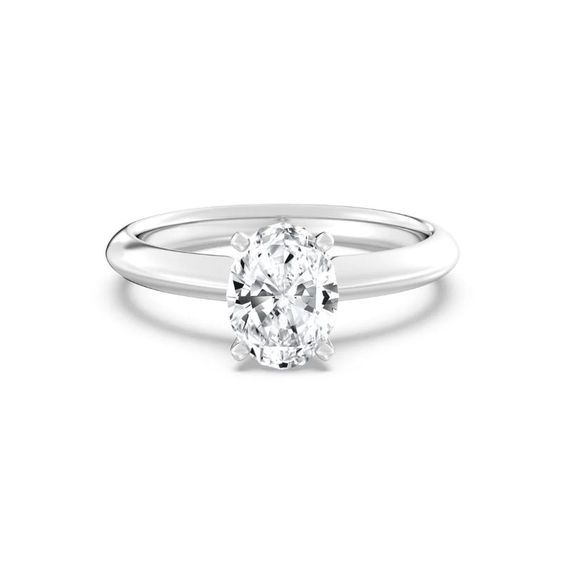 1ct Solitaire Ring Plain Band [1]