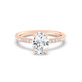 1ct Solitaire Ring Pavé Band [1]