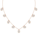 0.70ct Oval Bezel Chain Choker