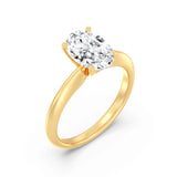 2ct Solitaire Ring Plain Band