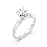 2ct Solitaire Ring Plain Band