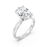 3ct Solitaire Ring Plain Band