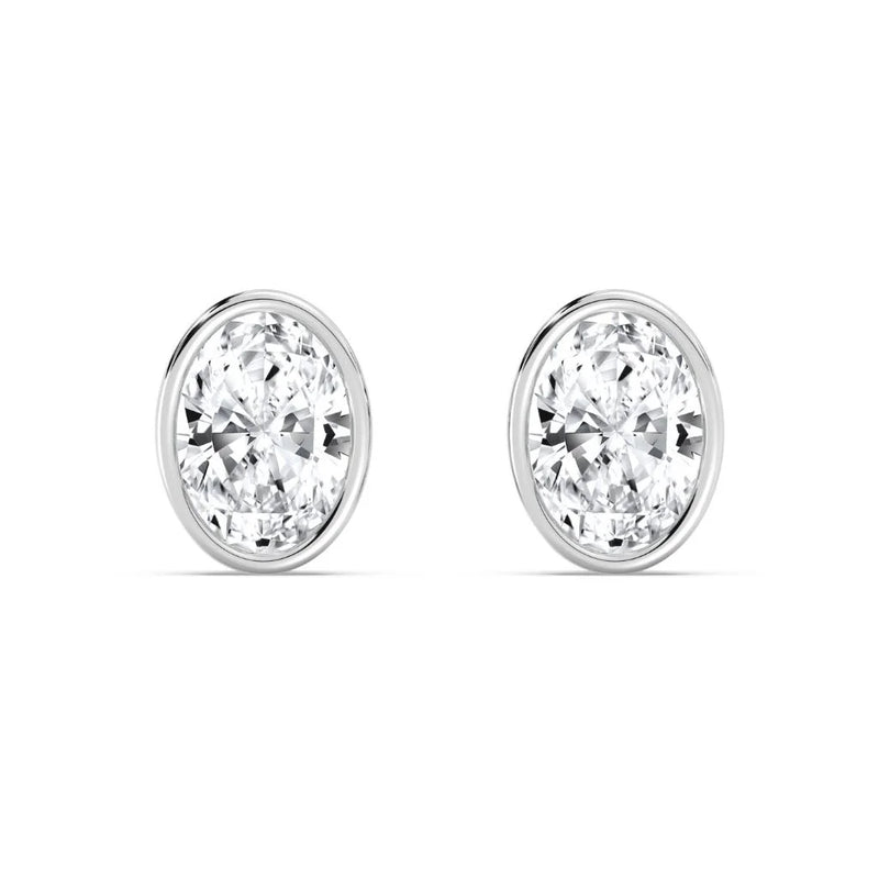 1+1ct Bezel Studs