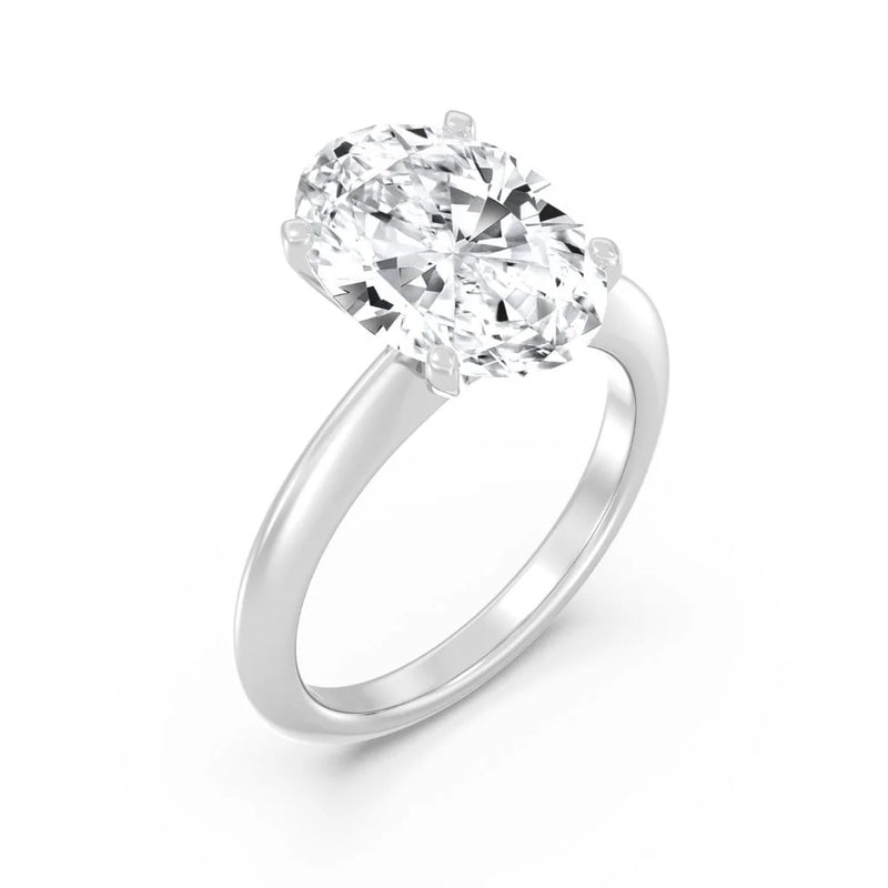 5ct Solitaire Ring Plain Band [1]