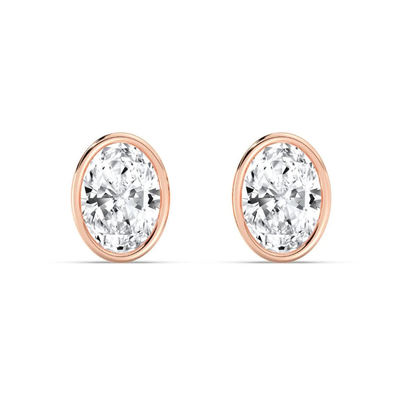 1+1ct Bezel Studs