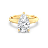 3ct Solitaire Ring Plain Band