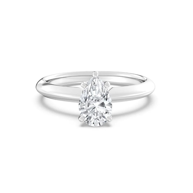 1ct Solitaire Ring Plain Band