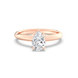 1ct Solitaire Ring Plain Band