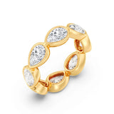 4.0ct Bezel Pear Eternity (0.50Ct Each Stone)