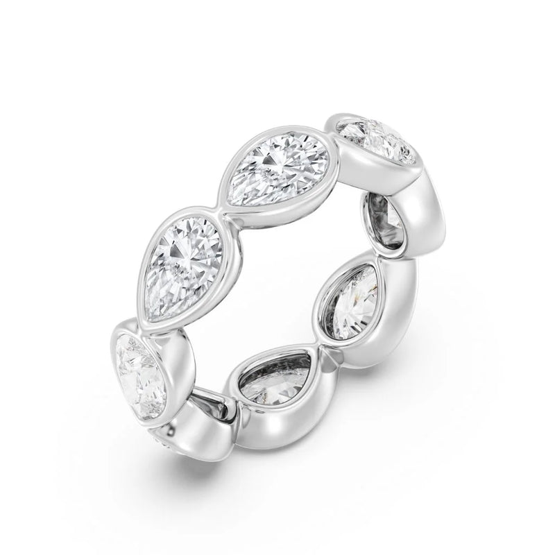 5.0ct Bezel Heart Eternity (0.50Ct Each Stone) (1)