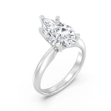 3ct Solitaire Ring Plain Band