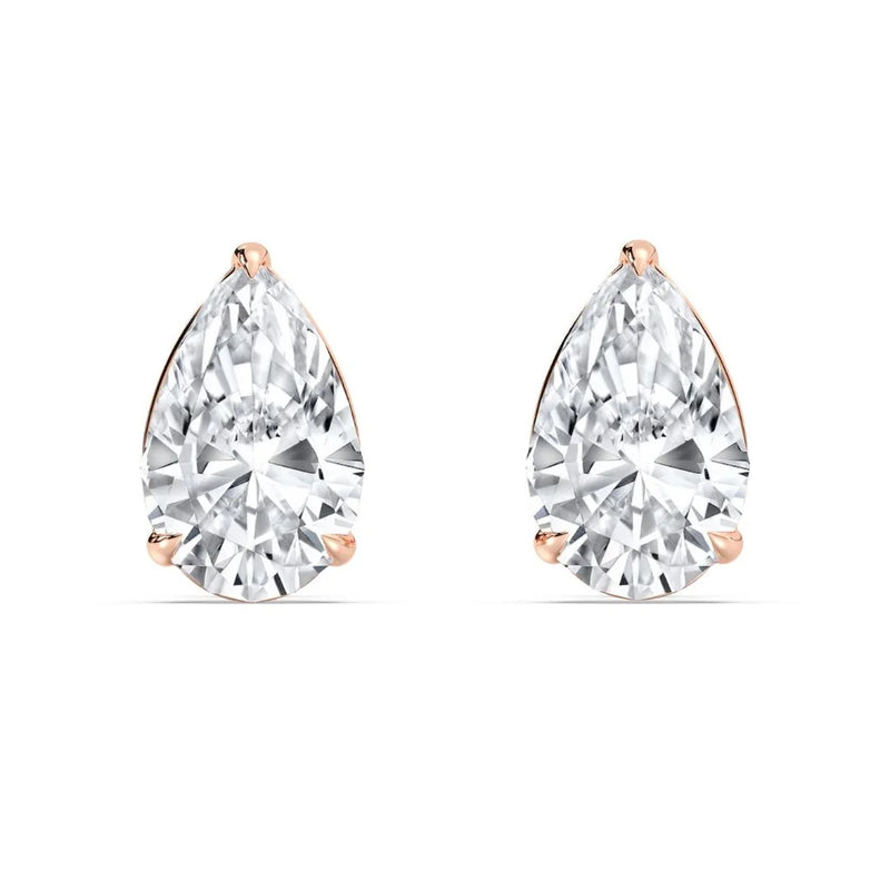 2+2 ct Solitaire Studs