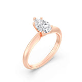 1ct Solitaire Ring Plain Band