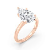 5ct Solitaire Ring Plain Band