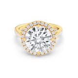 5ct Solitaire Ring Diamond Band with Halo [1]