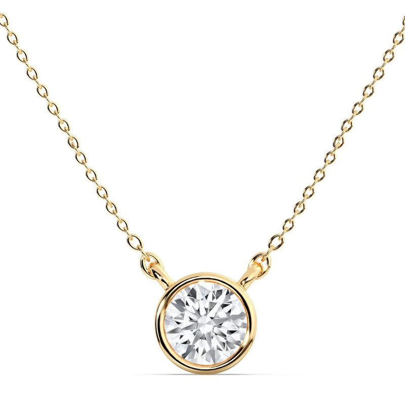 0.70ct Bezel Oval Pendant