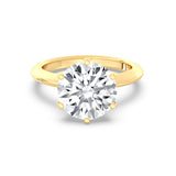 5ct Solitaire Ring Plain Band [1]