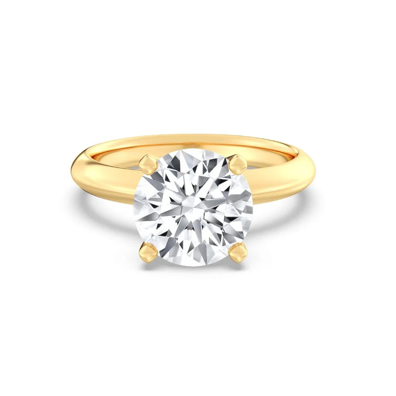 3ct Solitaire Ring Plain Band [1]