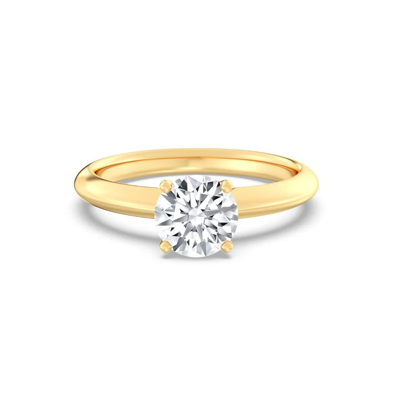 1ct Solitaire Ring Plain Band [1]