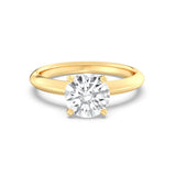 2ct Solitaire Ring Plain Band [1]