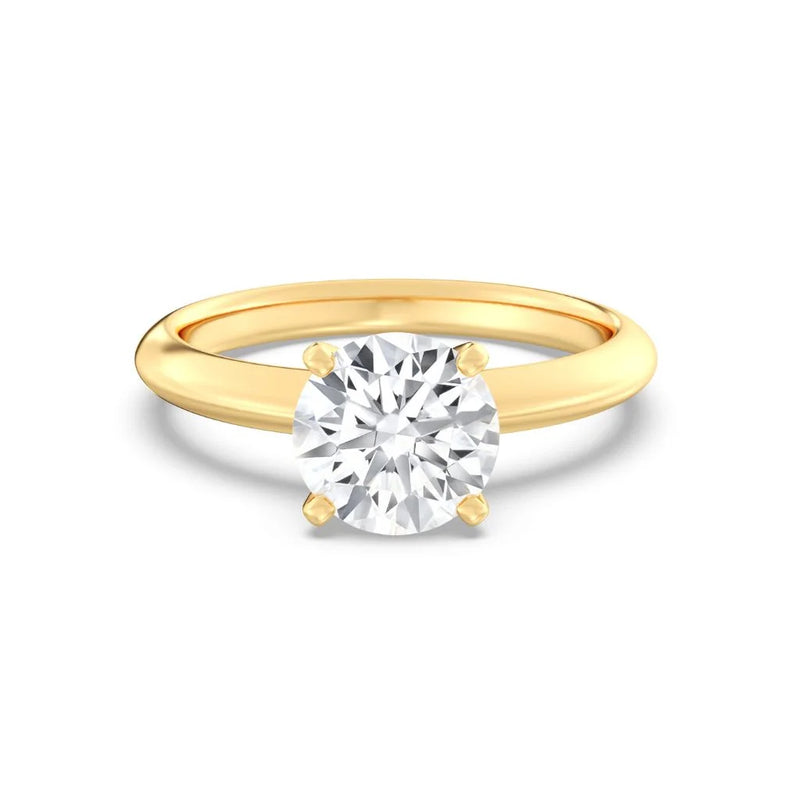 2ct Solitaire Ring Plain Band [1]