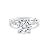 3ct Solitaire Ring Pavé Band [1]