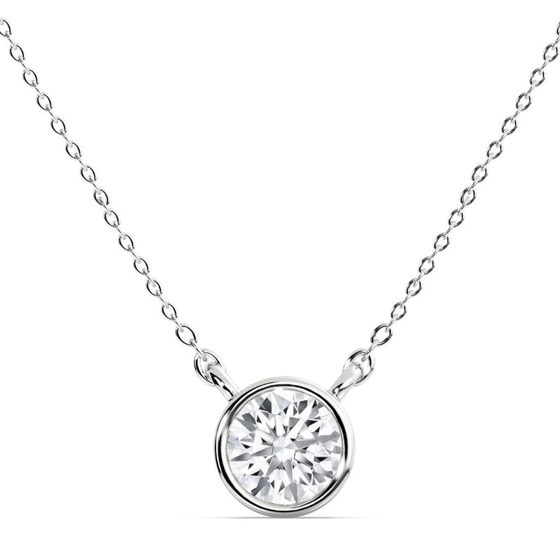 0.70ct Bezel Round Pendant