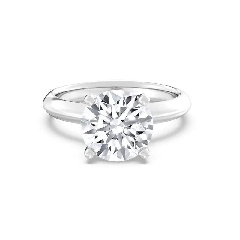 3ct Solitaire Ring Plain Band [1]