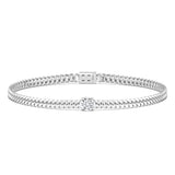 1ct Oval Cuban Link Bracelet