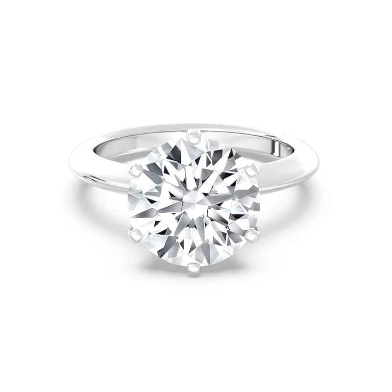 5ct Solitaire Ring Plain Band [1]