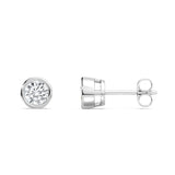 0.50+0.50 ct Bezel Studs