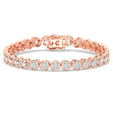 9.0ct Bezel Round Tennis Bracelet (0.30ct Each Stone)