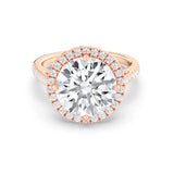 5ct Solitaire Ring Diamond Band with Halo [1]