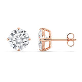 3+3ct Solitaire Studs