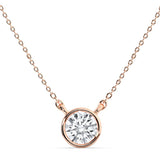 0.70ct Bezel Oval Pendant