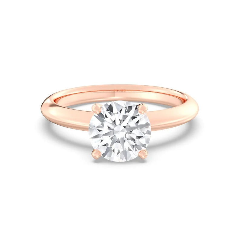 2ct Solitaire Ring Plain Band [1]