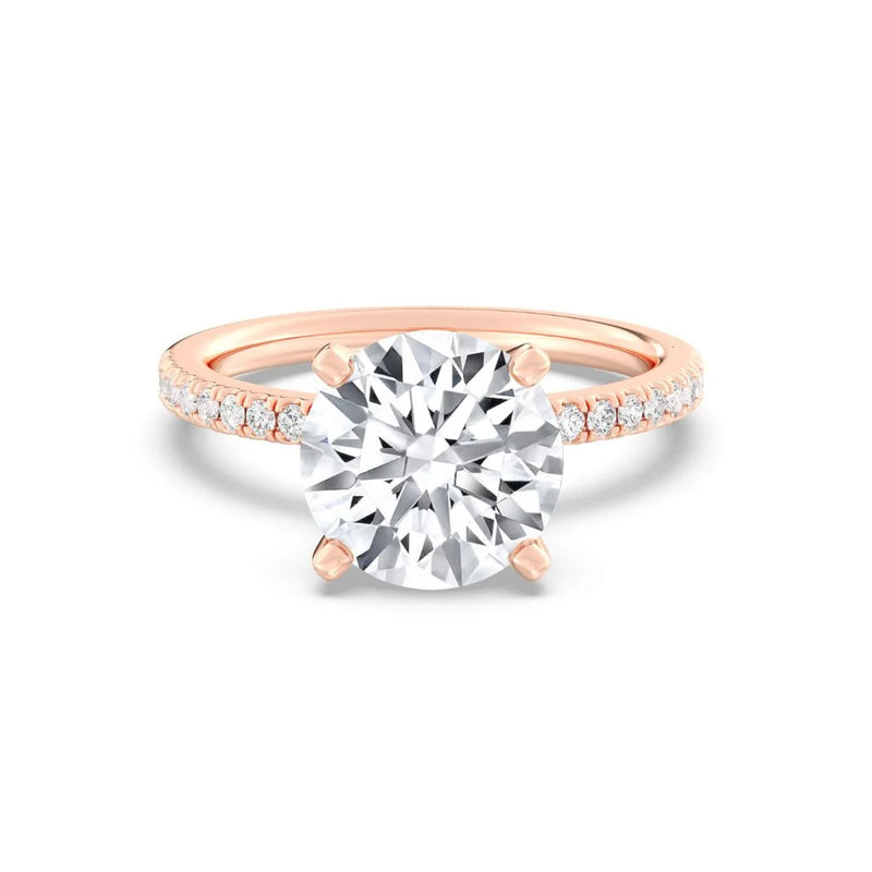 3ct Solitaire Ring Pavé Band [1]