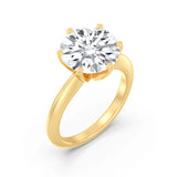 5ct Solitaire Ring Plain Band [1]