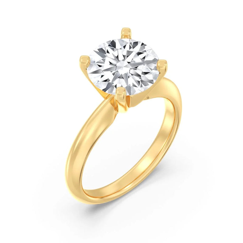 3ct Solitaire Ring Plain Band [1]