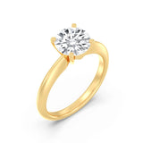 2ct Solitaire Ring Plain Band [1]