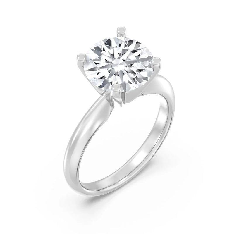 3ct Solitaire Ring Plain Band [1]