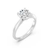 2ct Solitaire Ring Plain Band [1]