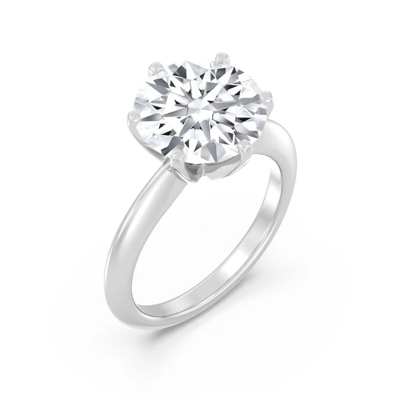 5ct Solitaire Ring Plain Band [1]